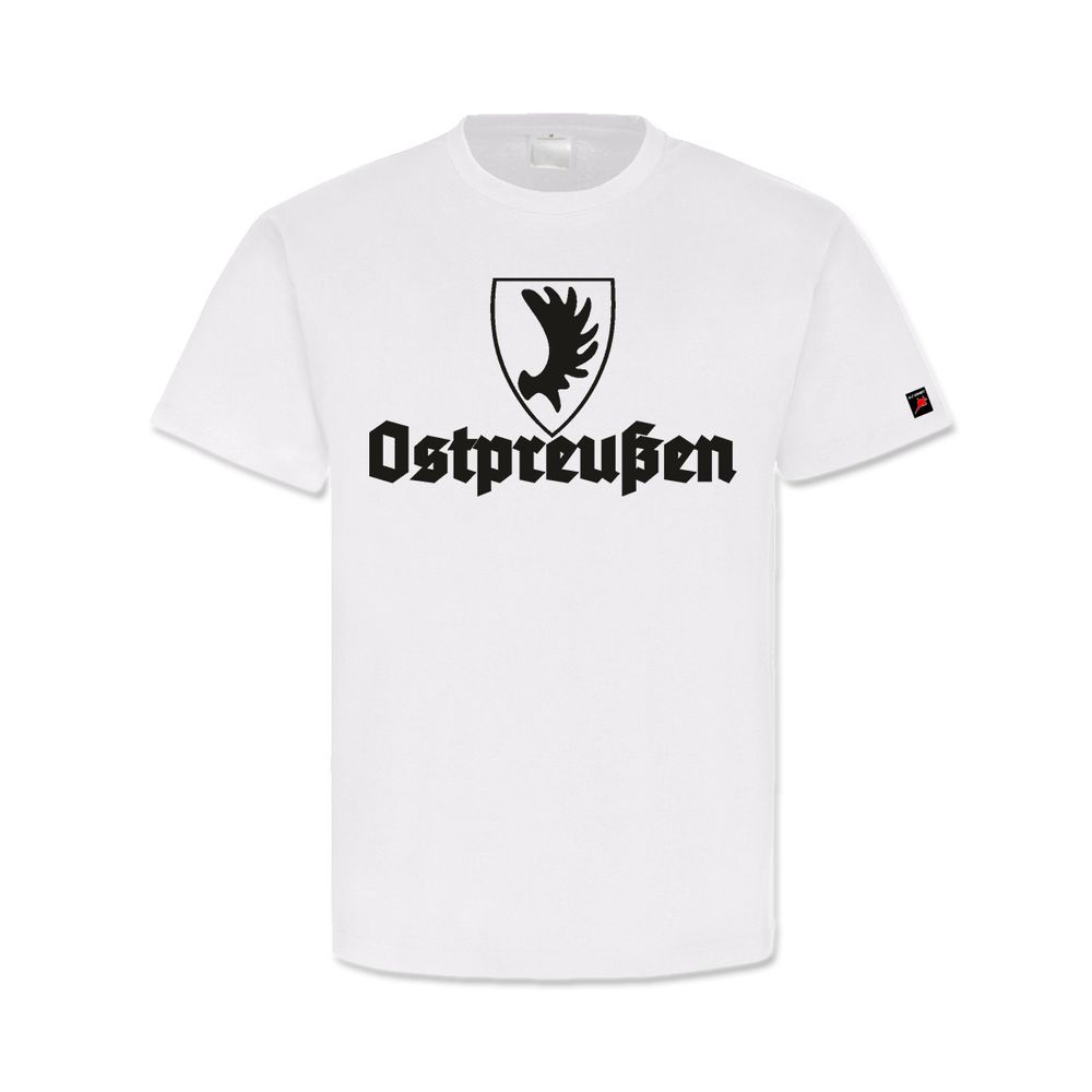 Ostpreußen Heimat Wappen Elch Elchschaufel Altdeutsch Königsberg - T Shirt #13173