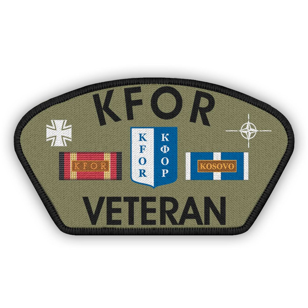 Veteran Patch KFOR Kosovo Bundeswehr Einsatz Nato Spange Abzeichen #45374