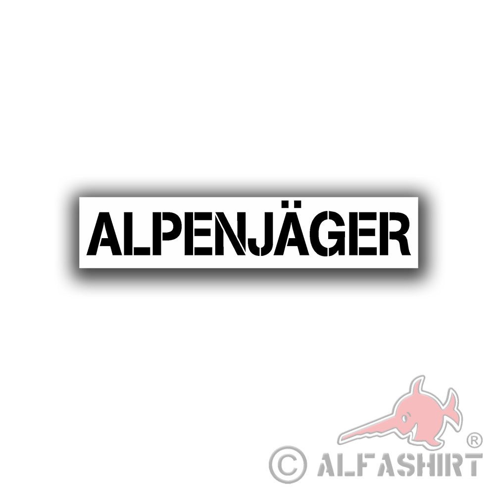Alpine Hunter Bumper Sticker Bavaria Alps Mountains Hill Climbing Tuning 10x2cm # A4569