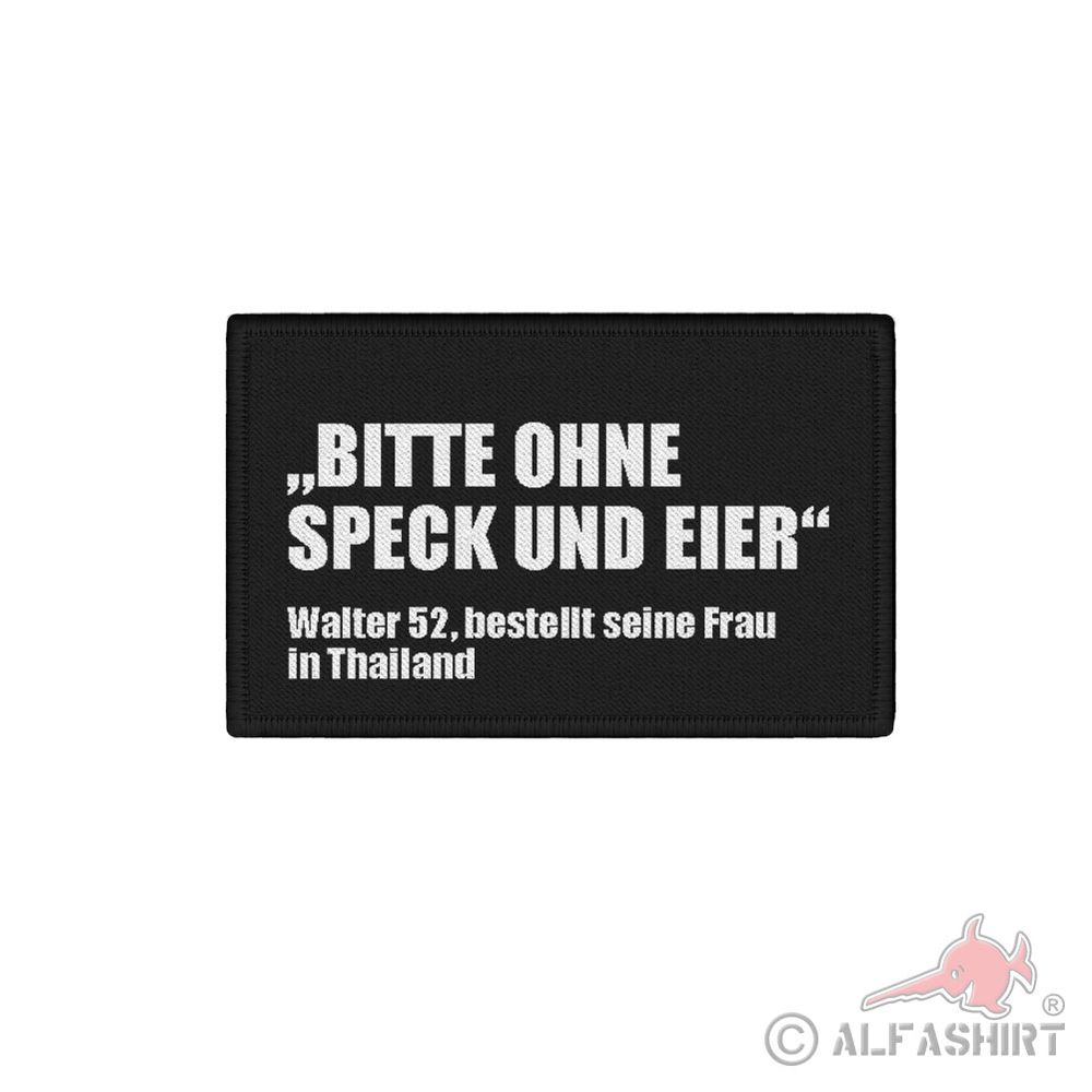 ISSO Please without bacon and eggs Ms. Thailand Humor Fun 7.5x4.5cm43906