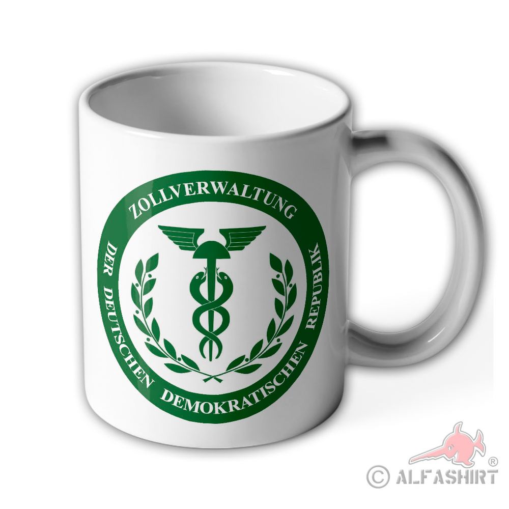 Tasse DDR Zollverwaltung Zoll Abzeichen Becher #40881