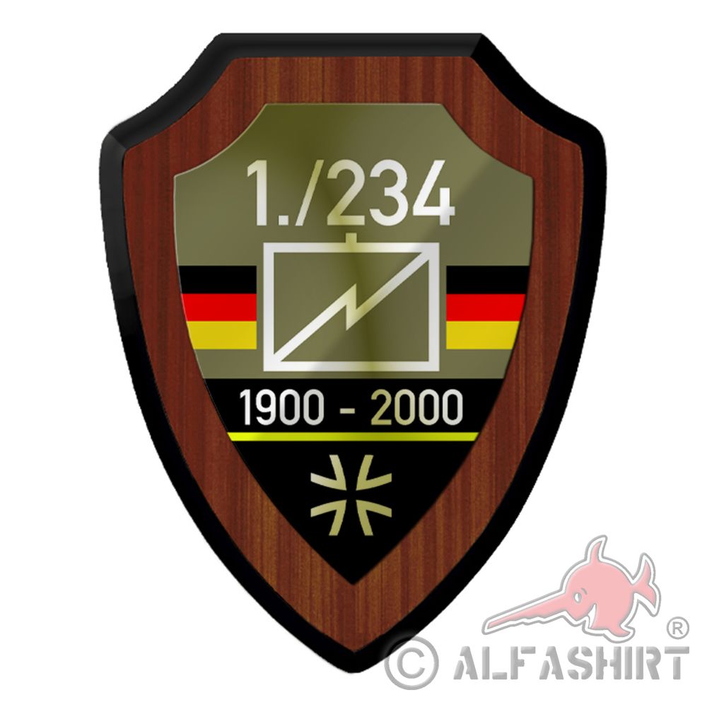 Coat of arms Veteran with your data Bundeswehr Battalion Blt Company # 40234