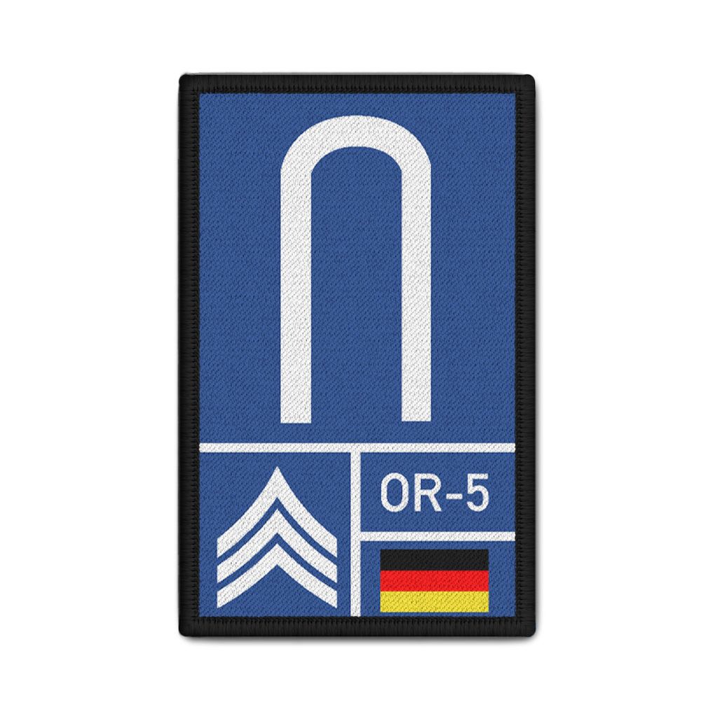 Rank Patch Bundeswehr Heer Luftwaffe Marine Navy Blau #BW-Patch