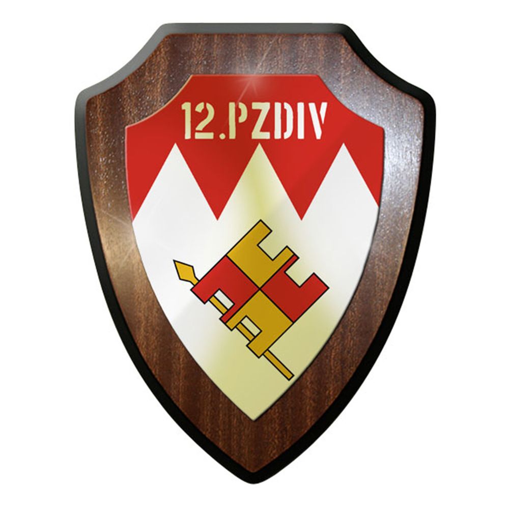 Wappenschild - 12. PzDiv Panzerdivision Bundeswehr Bw Pferd Veitshöchheim #8821