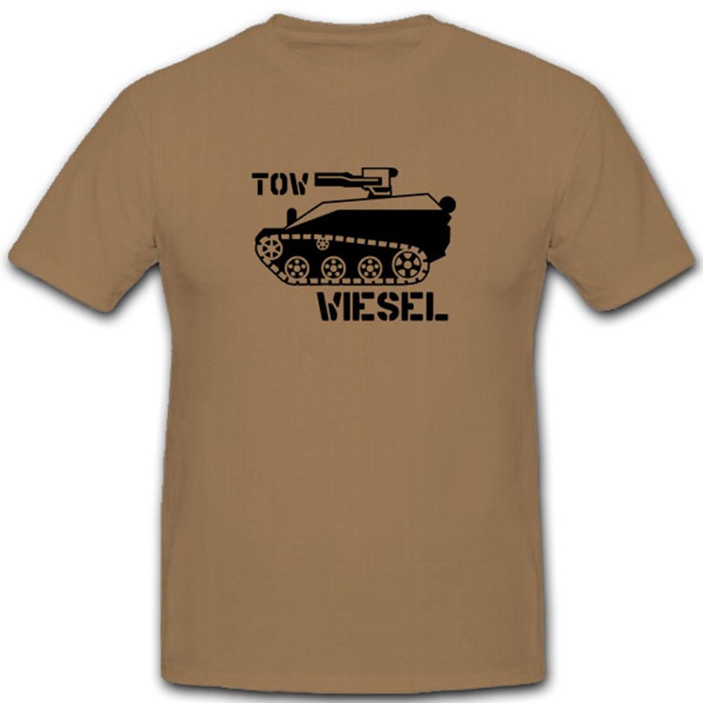 TOW Wiesel-Bundeswehr Luftlande klein Panzer Fallschirmjäger- T Shirt #7843