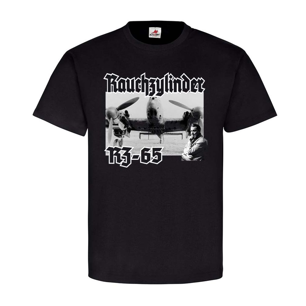 Rauchzylinder RZ 65 Flugzeug Militär WH Army Soldaten Bordrakete T-Shirt  #22836