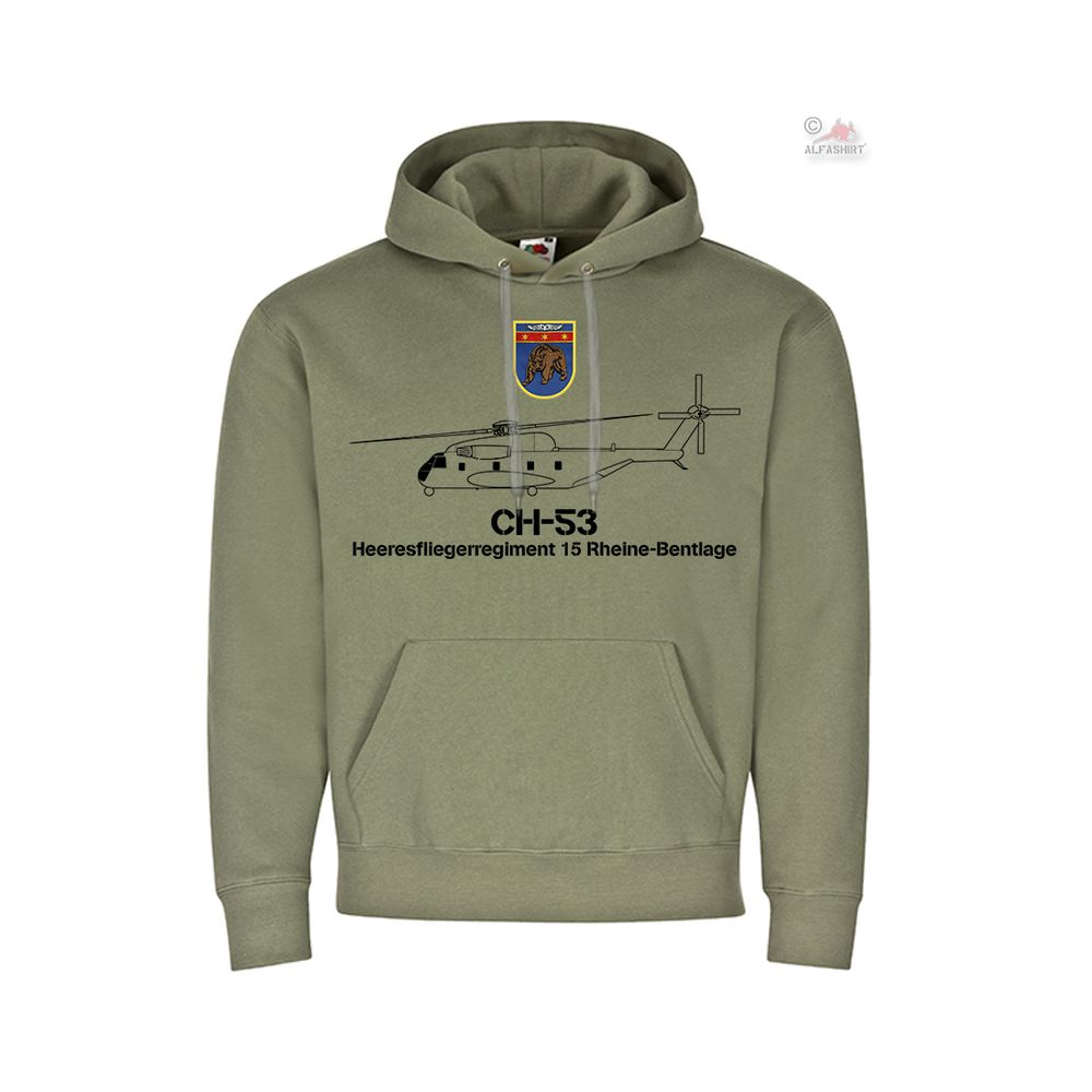 Hoodie Heeresfliegerregiment 15 Rheine-Bentlage Bundeswehr Heeresflieger #38742