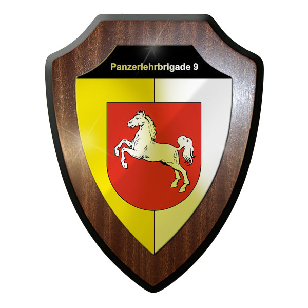 Wappenschild / Wandschild -Panzerlehrbrigade 9 Panzermann Fahrer Schütze #9705