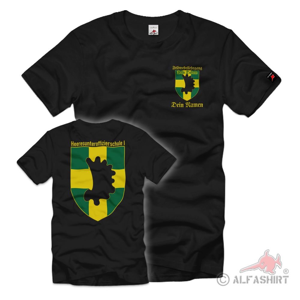 Feldwebellehrgang Personalisiert Datum Name Bundeswehr Münster T-Shirt#39749