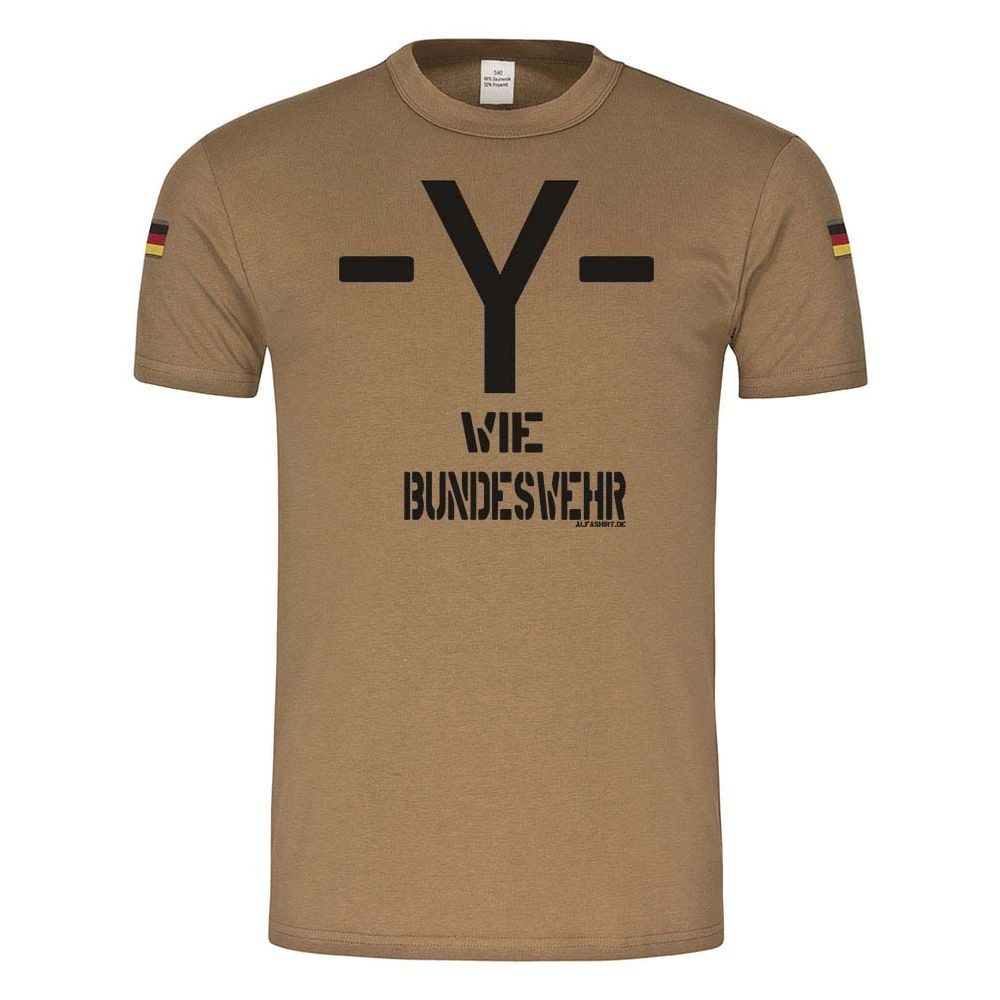 BW Tropen Y wie Bundeswehr BW Militär Soldaten Fun Humor Tropen Shirt BW #24548
