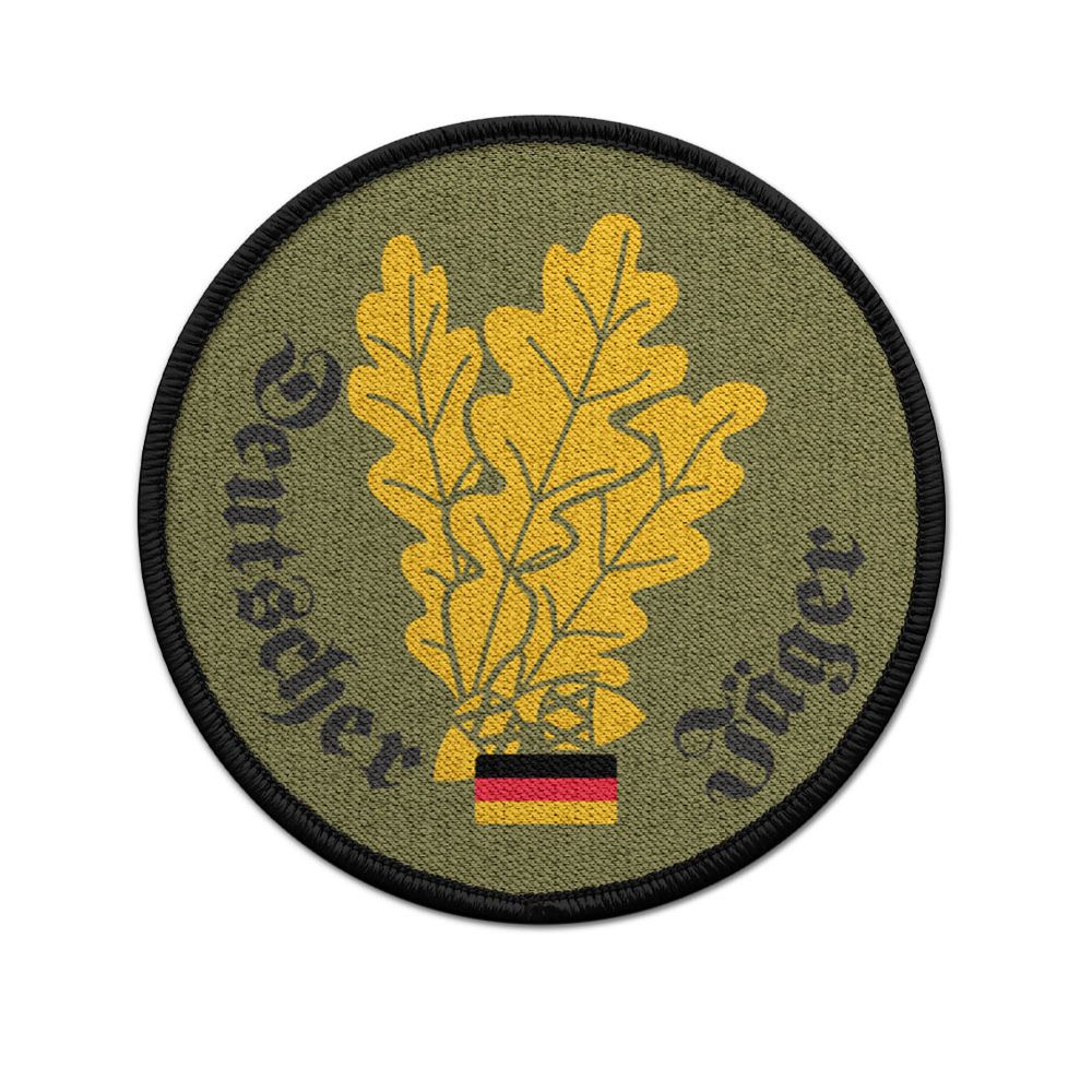 Patch Deutscher Jäger BW Jägertruppe Eichenlaub Abzeichen Aufnäher #23252