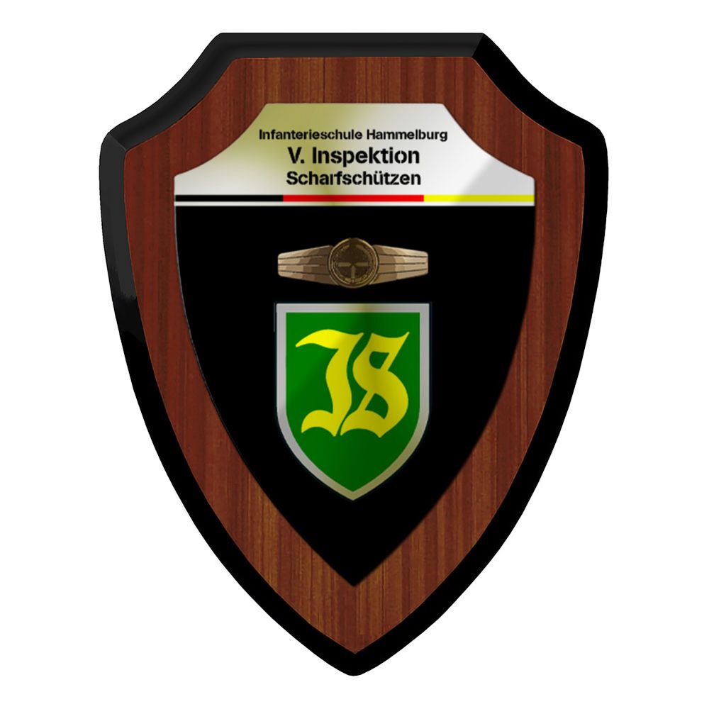 Wappenschild Infanterieschule InfS Hammelburg V Inspektion Scharfschütze  #42979