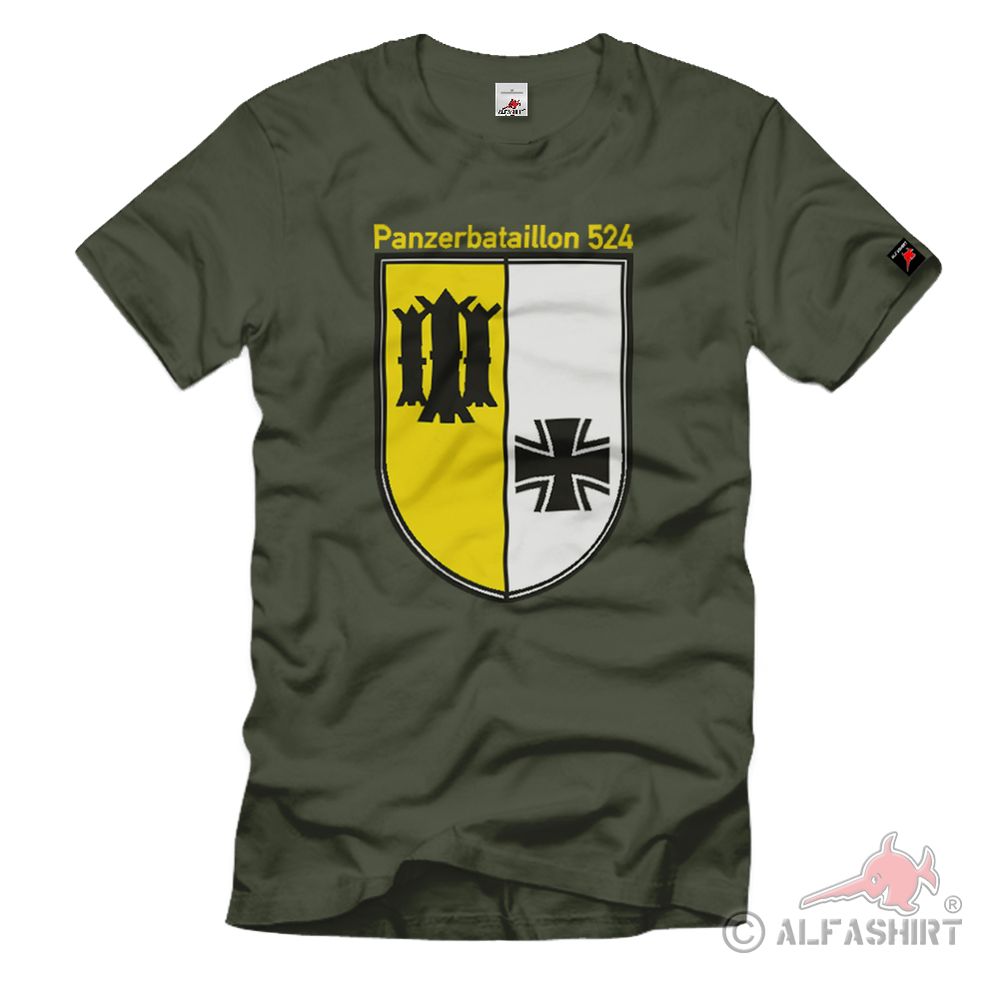 Panzerbataillon 524 Panzer Btl Lingen Bundeswehr Coat of Arms - T Shirt # 1275