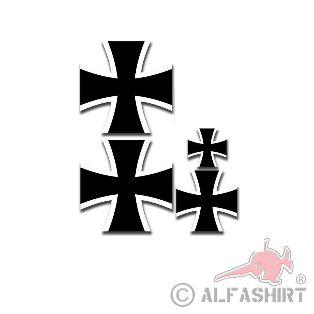 Sticker set Bundeswehr Cross Panzer Leopard 2 BW Bund 2x 12x12 8x8 6x6cm # A5820