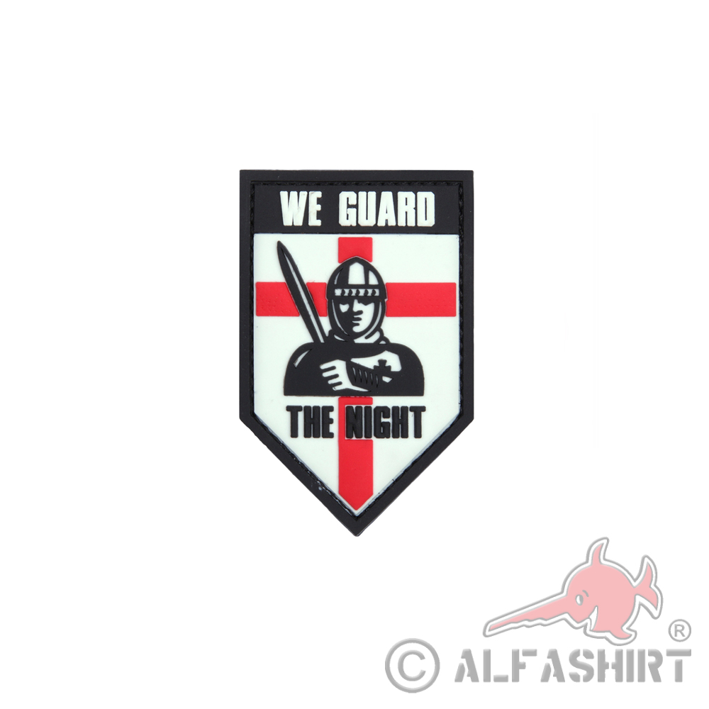 We guard the night knight time knight castle protection 3D Rubber Patch 5x8cm # 27114