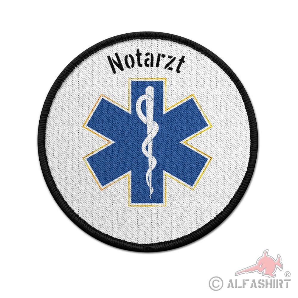 Patch Notarzt Aufnäher  Sanitäter Polizei Bundeswehr RettSan Sani BW#37491