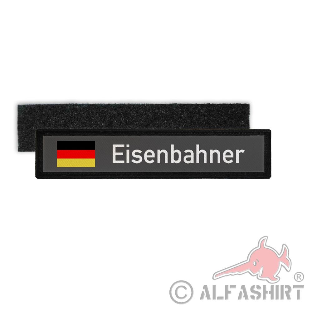 Namenspatch Eisenbahner Dampflock Eisenbahn Zugführer Lokomotive Streifen #31284