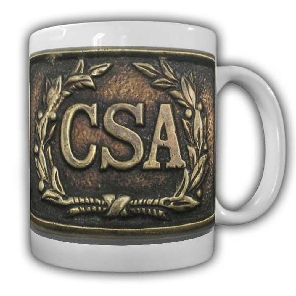 CSA Koppel Tasse Amerika Bürgerkireg Wappen Gürtelschnalle #22608