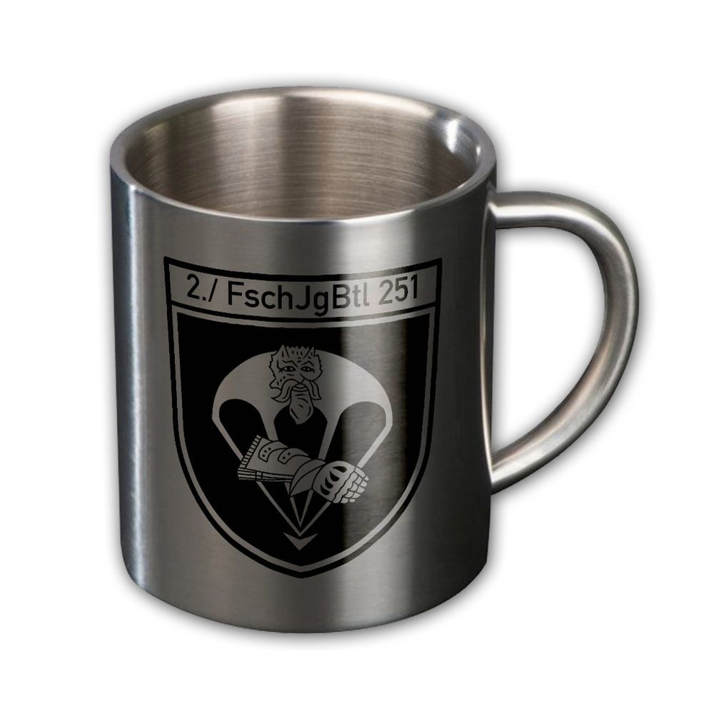 Metallbecher 2 FschJgBtl 251 Fallschirmjägerbataillon Calw Bundeswehr #16364