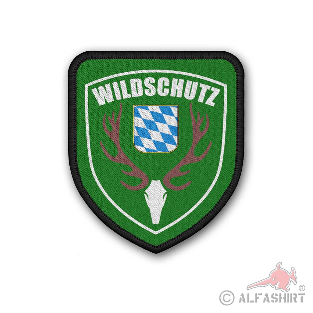 Patch Wildschutz Bayern Schutzgebiet Natur Wild Jagd Wilderer Hochsitz Reservat  Uniform Förster#37405