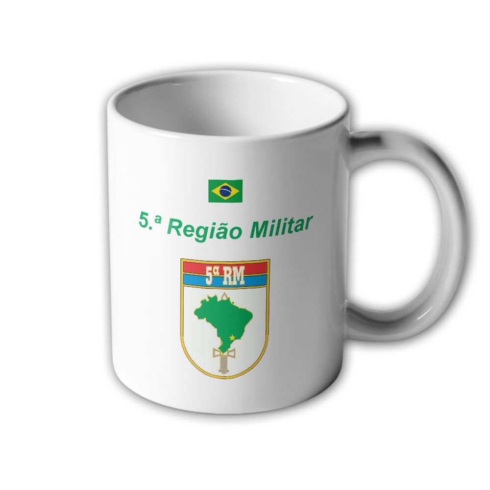 5ª Regiao Militar Brazil coat of arms badge Heróis da Lapa Army mug # 33400