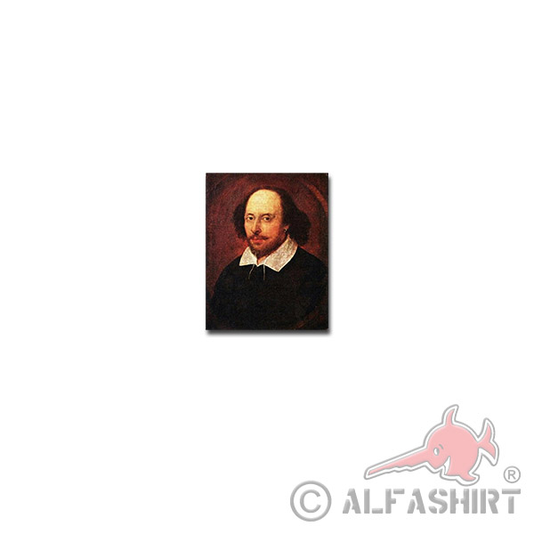 William Shakespeare Aufkleber Sticker England Dramatiker Lyriker 5x7cm#A3892