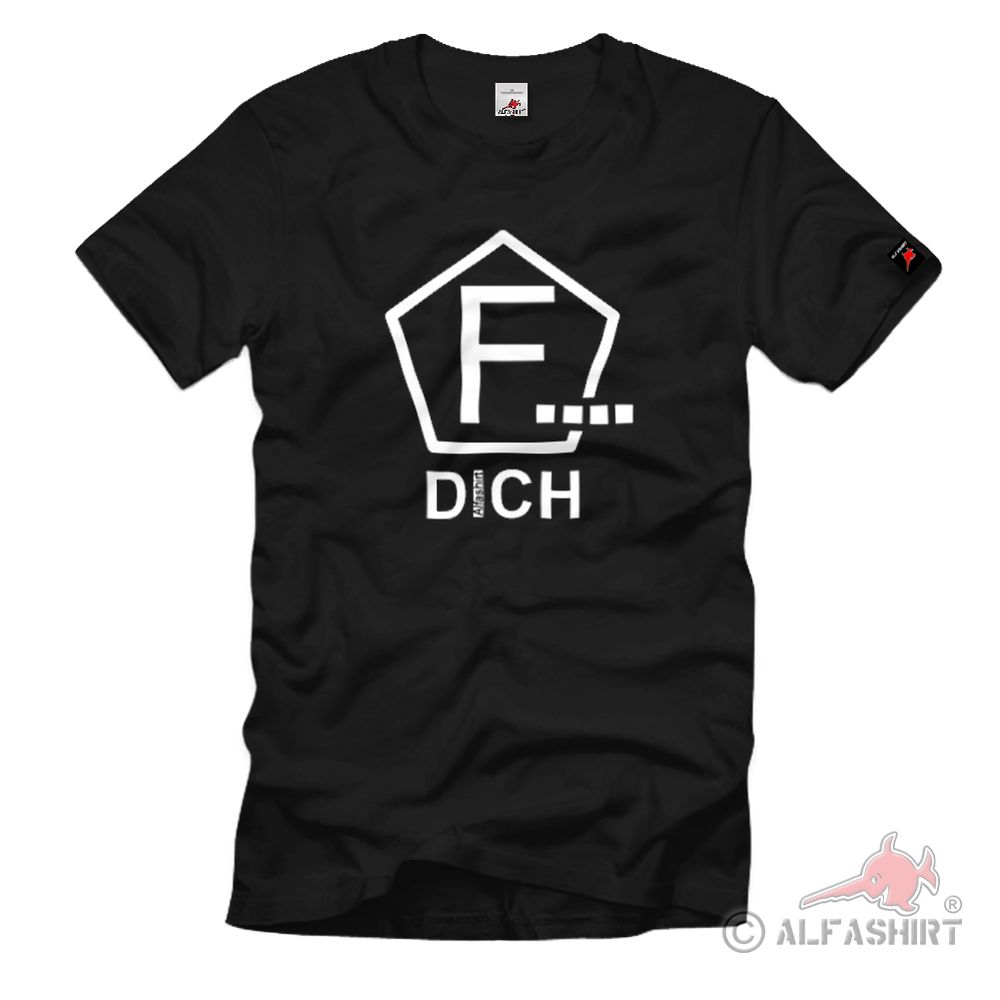 F Dich im Fünfeck Airsoft Co2 Paintball Softair T-Shirt #35716