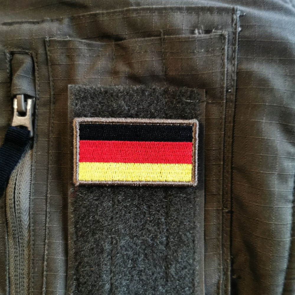 Patch BW Klett Germany flag embroidered Bundeswehr flag srg 2.8x5.4cm #43202