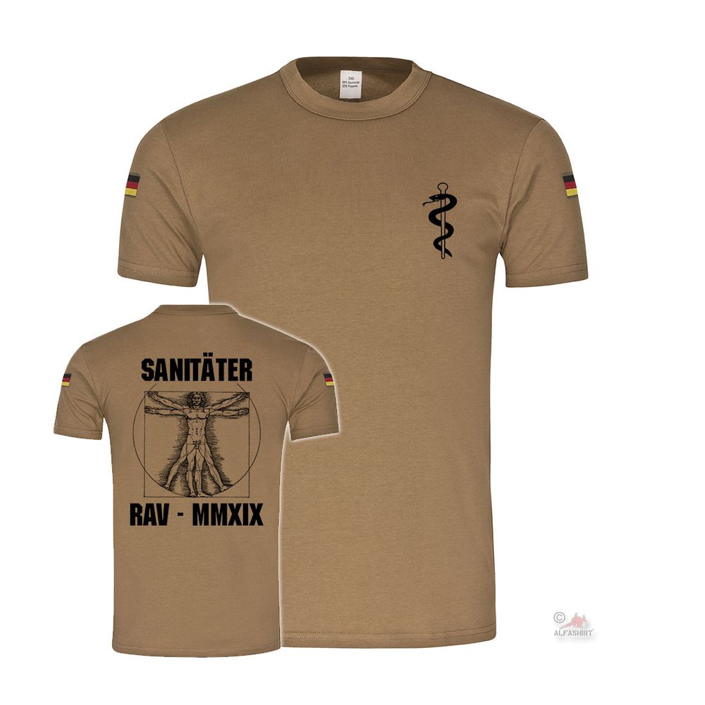 BW Tropen Paramedic Sani RAV MMXVI Bundeswehr RS RettSan Tshirt # 31194