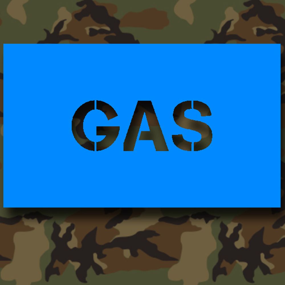 Paint Stencils Stickers GAS Fuel US 7cm A458
