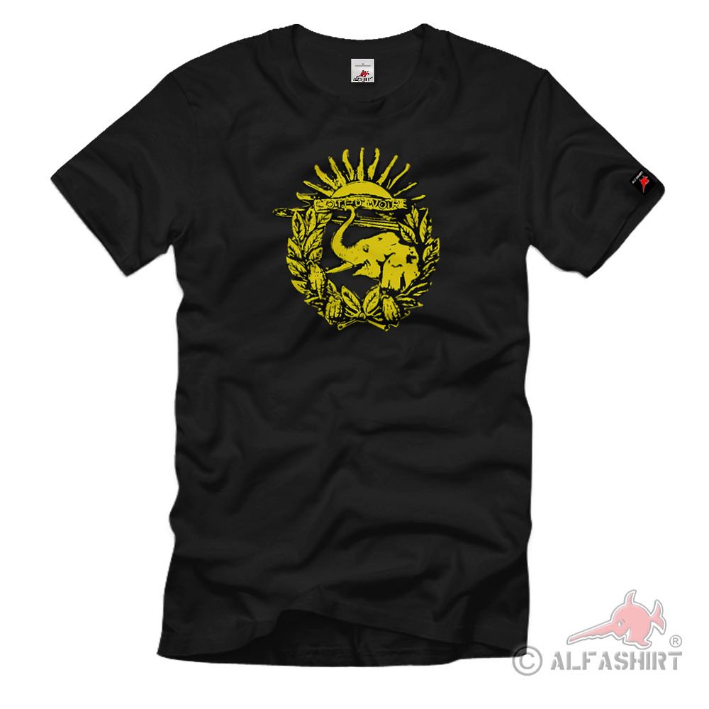 Französische Kolonien Côte D'ivoire Wappen Abzeichen Emblem T-Shirt#2612