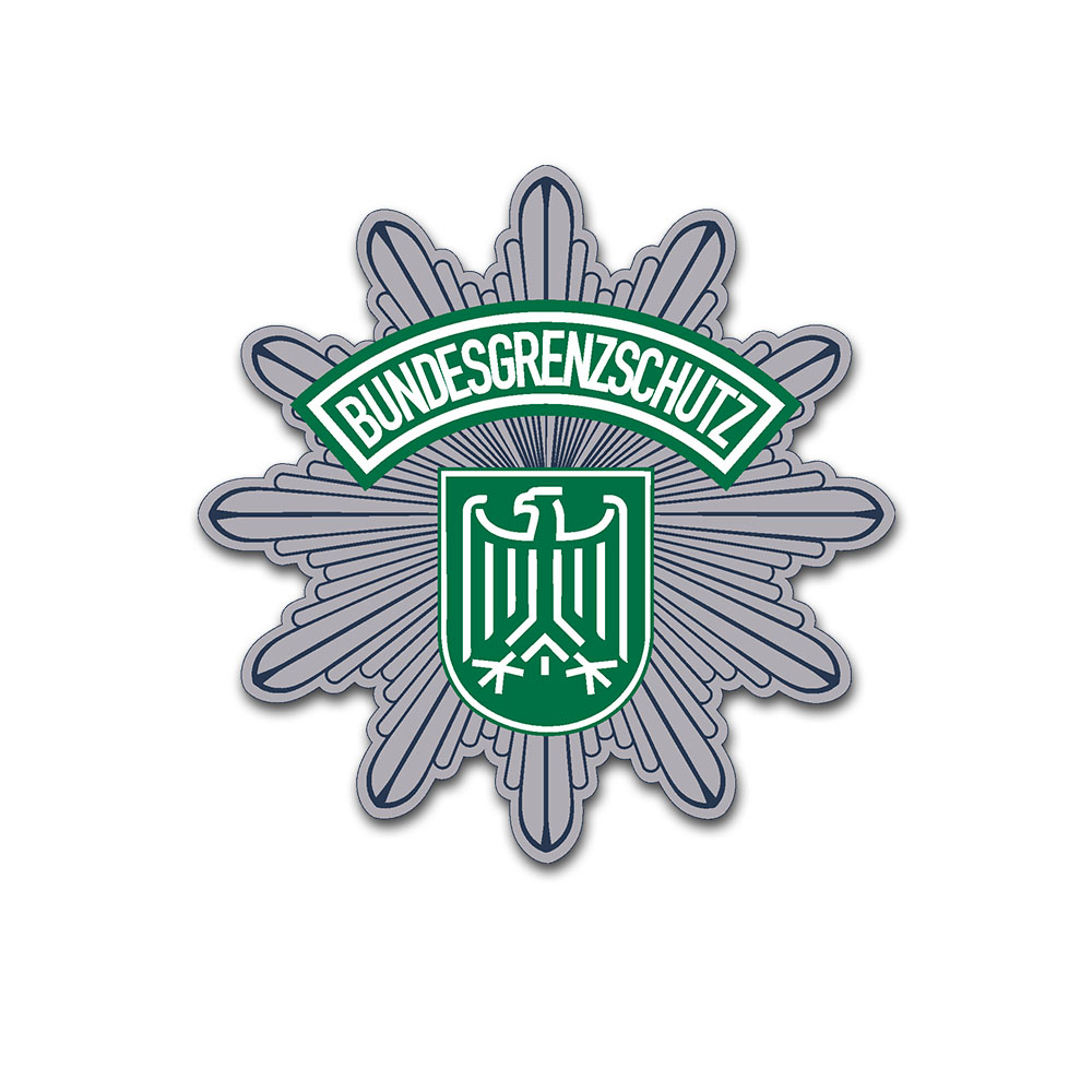 Federal border guard star eagle badge coat of arms 10x10cm A5378