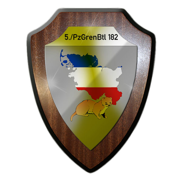 Wappenschild 5 PzGrenBtl 182 Panzergrenadierbataillon Holstein Bundeswehr #26480