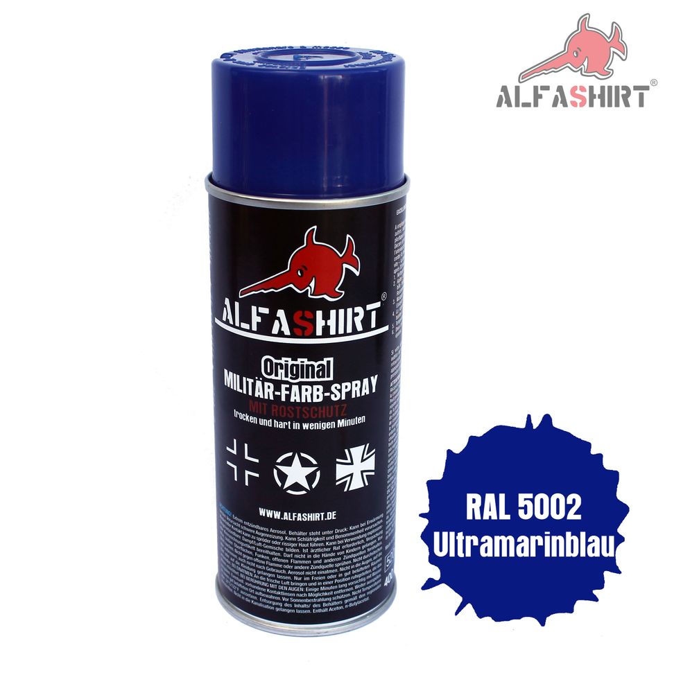 Color Spray Ral 5002 Ultramarine Blue Color Blue Technical Relief # 14011