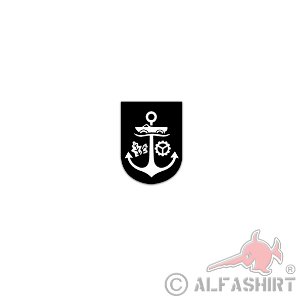 Sticker MKüsDstSch Naval Corps School Seebataillon 5x7cm A3457