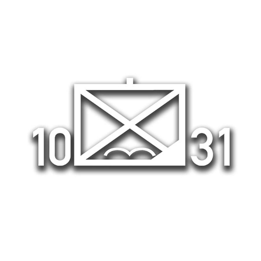 10 Fallschirmjägerregiment 31 Taktisches Zeichen FschJgRgt Zehnte 10x4cmA4484