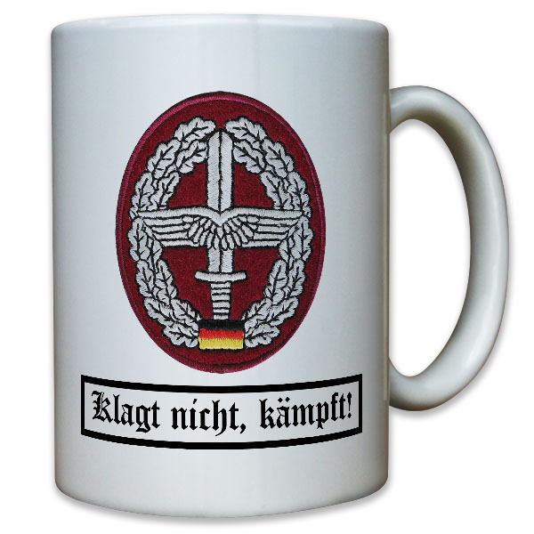 Barettabzeichen Heeresflieger Stoffabzeichen Aufnäher Tiger Bell - Tasse #10954