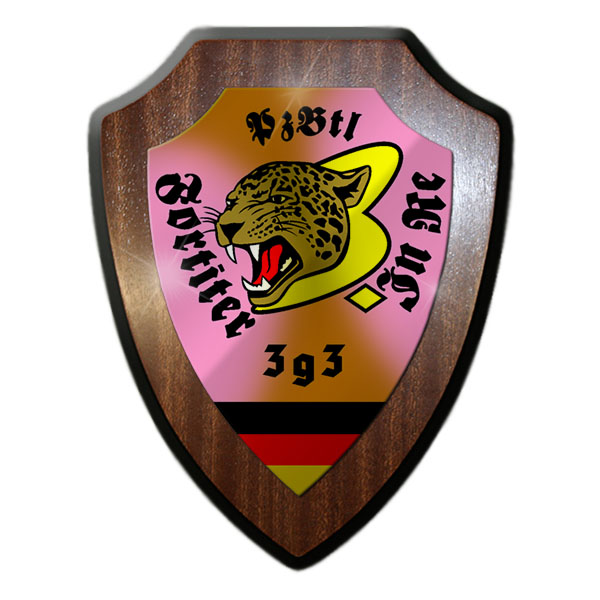 Wappenschild 3 PzBtl 393 Panzerbataillon Einheit Bundeswehr Abzeichen Leo #32579
