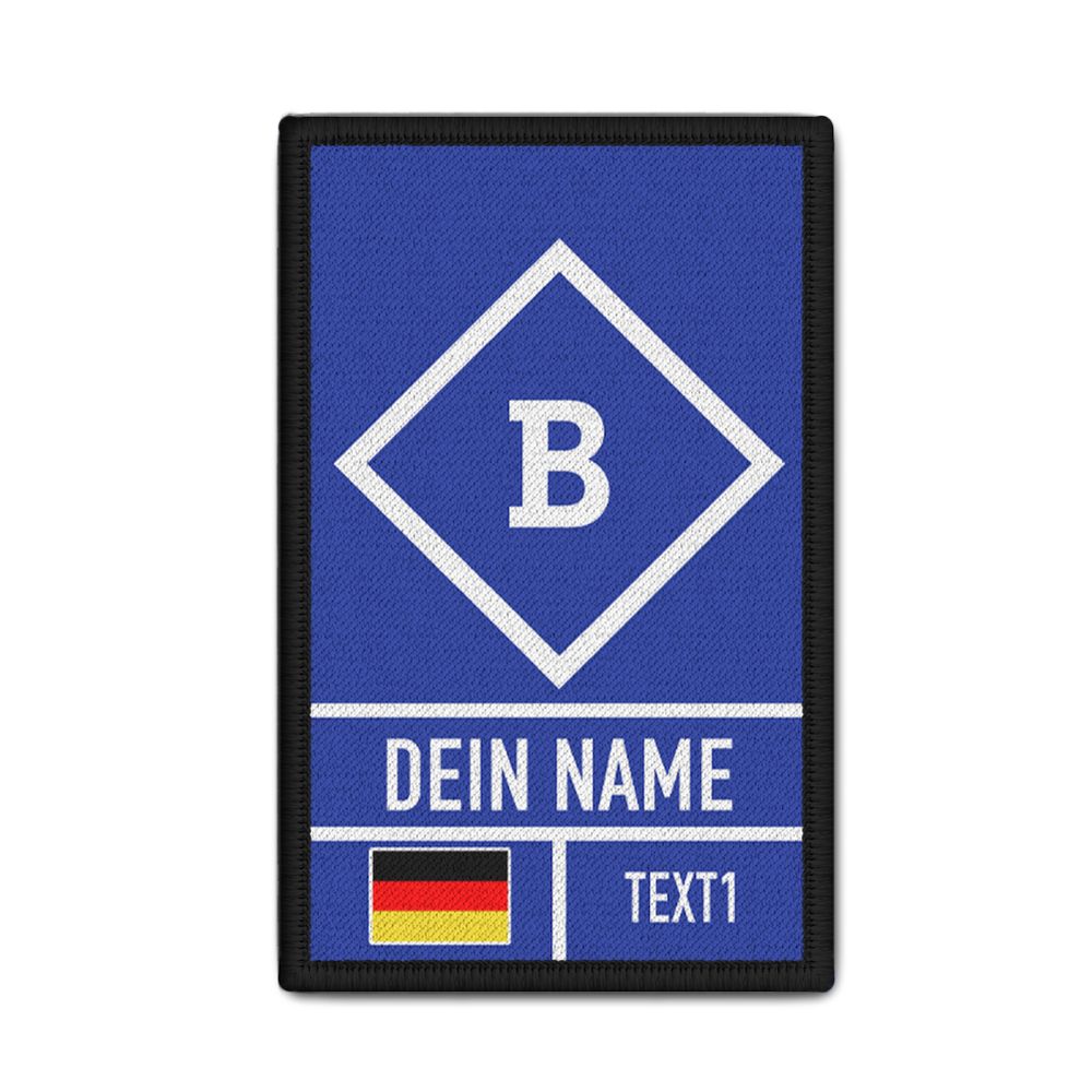 Helfer Bergung Fachgruppe B Hilfswerk Gruppen Führer Rank Patch 9,8x6cm #44737