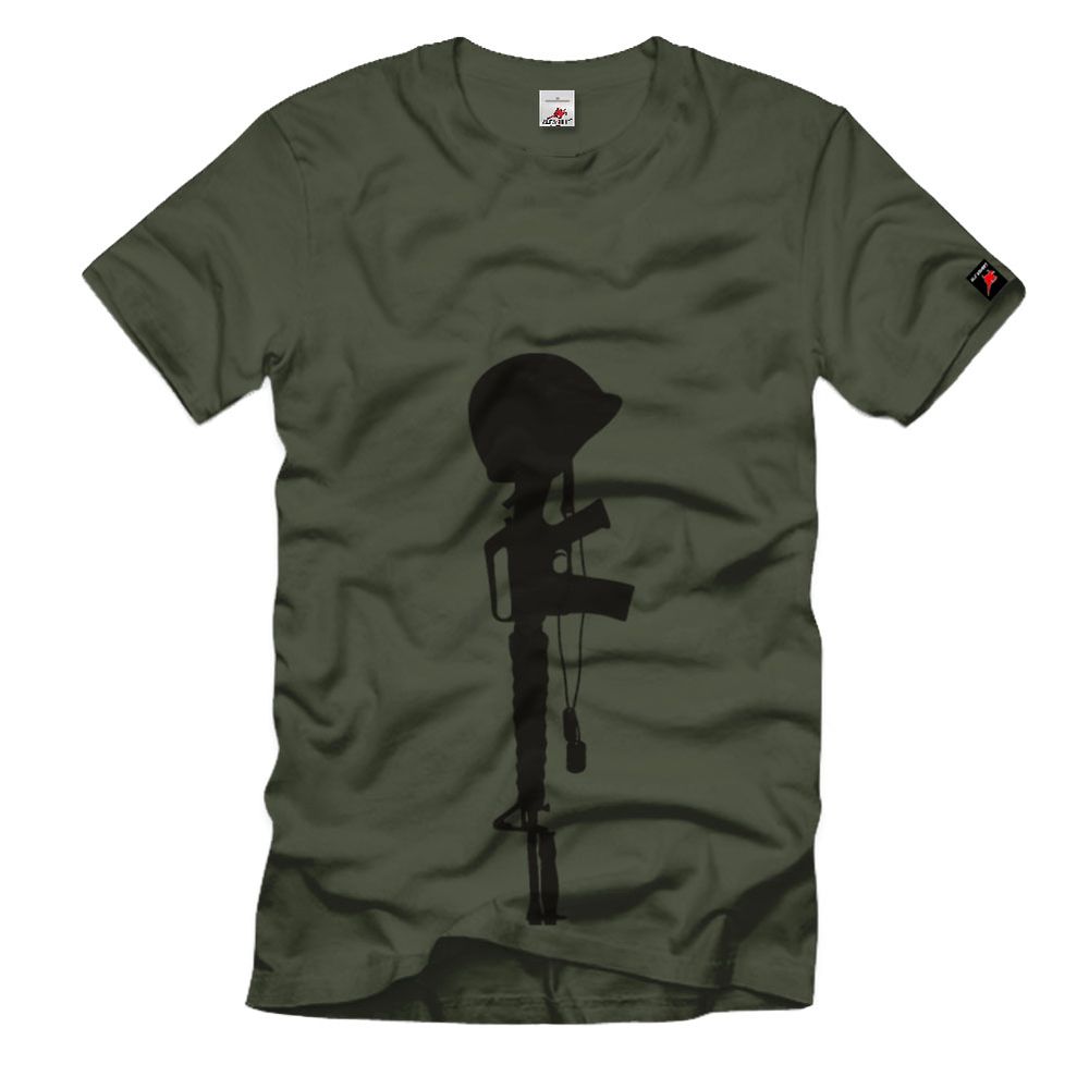 GI Fallen US Army Marine Soldier Soldier Rifle T Shirt #1098