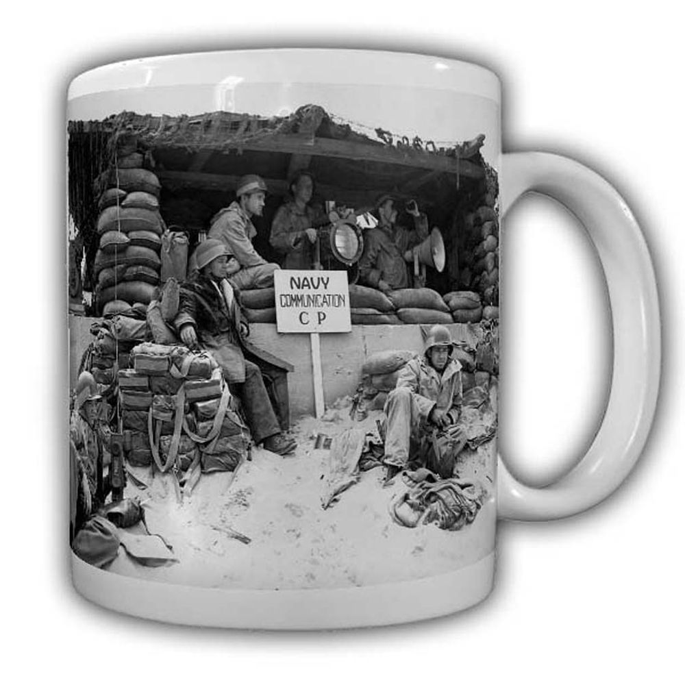 Navy Communication C-P Tasse Alliierten US Army Soldaten Normandie Marine#22549