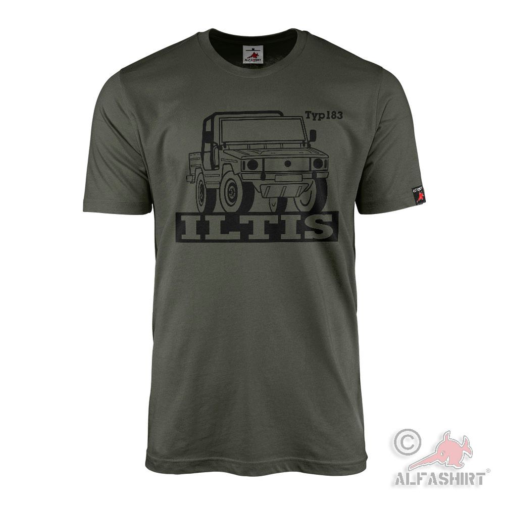 ILTIS 183 Oldtimer 4x4 Bundeswehr Belgium Car Fan T-Shirt#45819