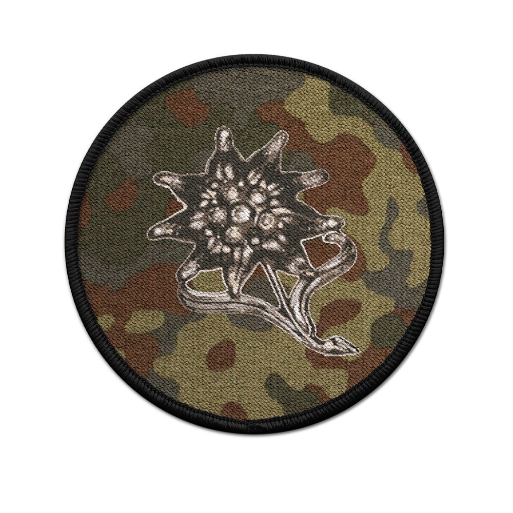 Patch BW Gebirgsjäger GebJ Barett Abzeichen Bundeswehr Aufnäher Tarnung #20893