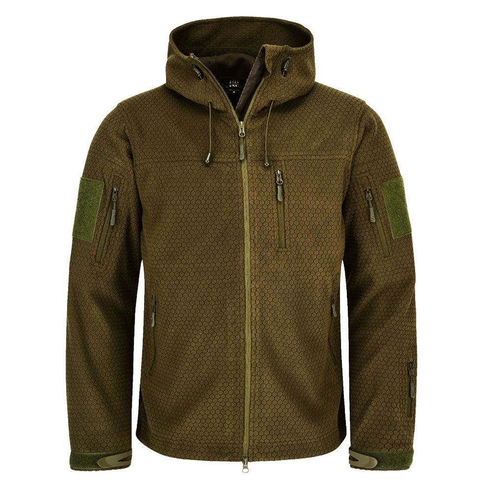 Hexagon Tactical Fleece jacket transition jacket slightly warm honeycomb pattern Windproof