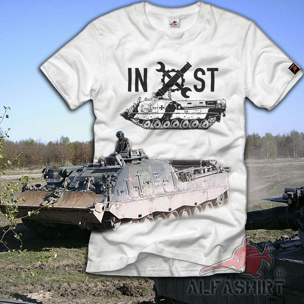 INST Bergepanzer Büffel BPz 3 Bundeswehr Instandsetzung Zug T-Shirt#33106