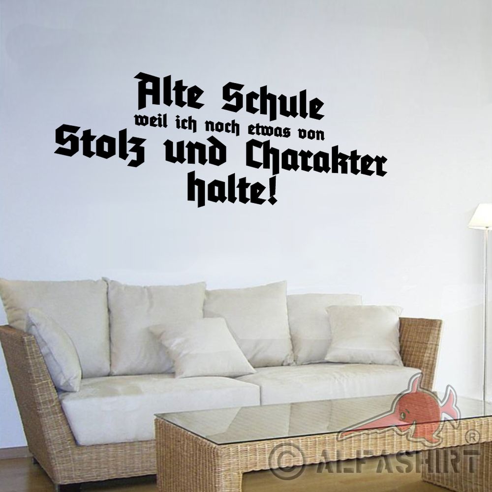 Wandtattoo Alte Schule Charakter Einstellung Wand Aufkleber 120cm x 45 cm#A4914