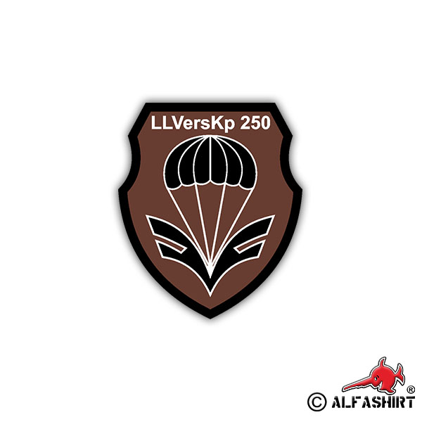 Aufkleber/Sticker LL VersKp 250 Wappen Abzeichen Bundeswehr 5x7cm A1203