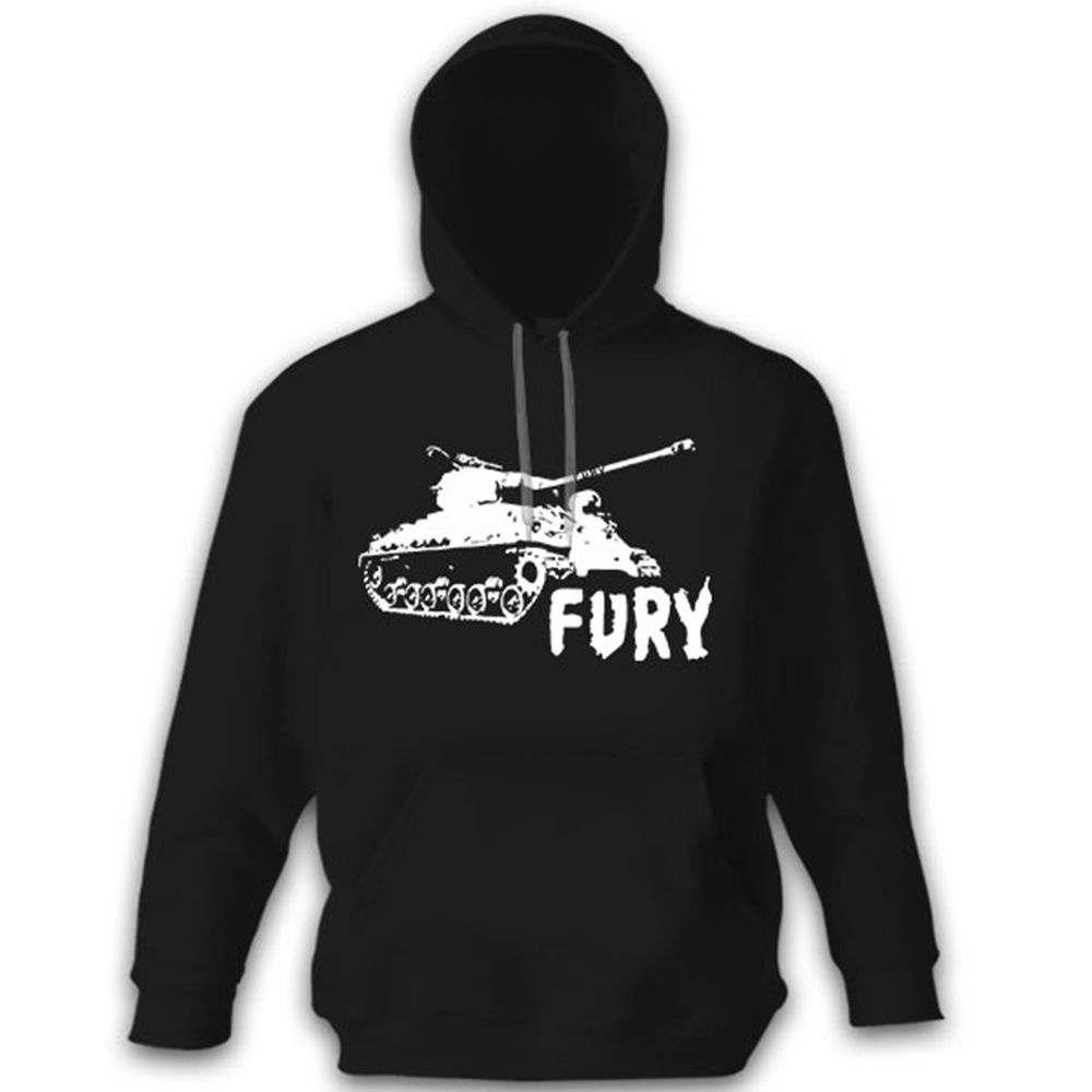 FURY Sherman Firefly Tank Cinema Movie Heart - Hoodie # 12615