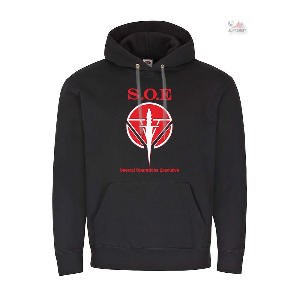Hoodie Special Operations Executive SOE Crest Unit Hoodie # 25553