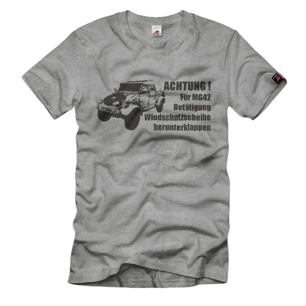 Kübelwagen MG42 Kübel Typ 82 Scheibe Bedienungs-Anleitung KFZ T-Shirt#33436